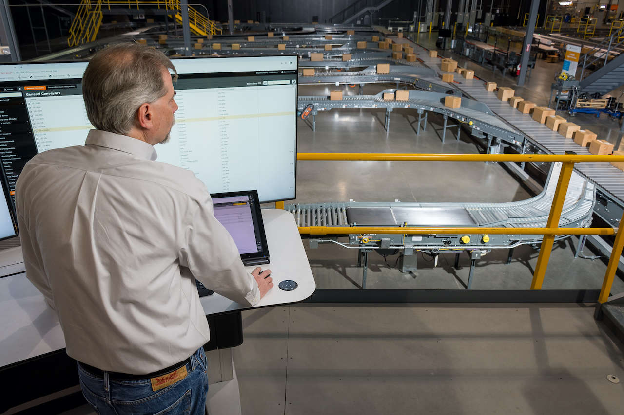 The MC4 PC-based control platform from Honeywell Intelligrated furthers The Connected Distribution Center concept, which connects hardware with KPIs to improve performance, reliability and maintainability. Courtesy: Beckhoff