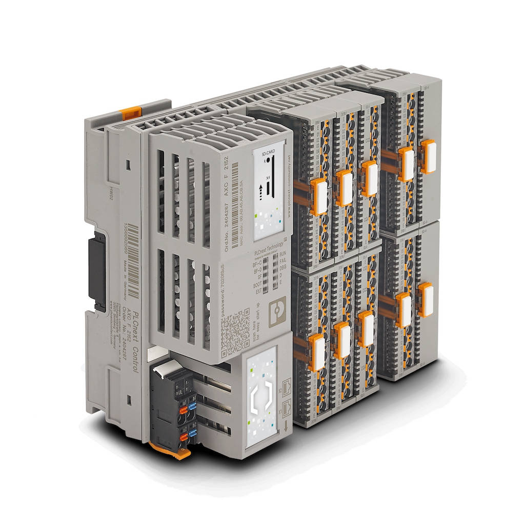 The Axioline Smart Elements (SE) from Phoenix Contact make it easy to create a customized I/O station that occupies minimal DIN rail space. In addition to their compact size, Smart Elements are easy to configure and cost-effective. Courtesy: Phoenix Contact USA