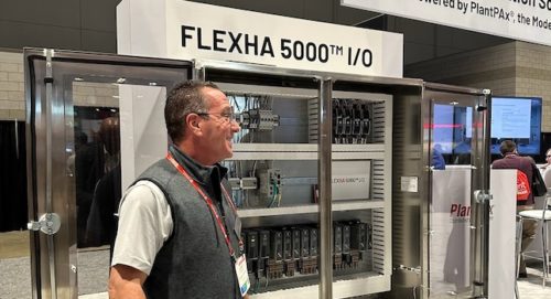 Armand Prezioso discussing the properties of the FLEXHA 5000. Courtesy: Tyler Wall, CFE Media and Technology